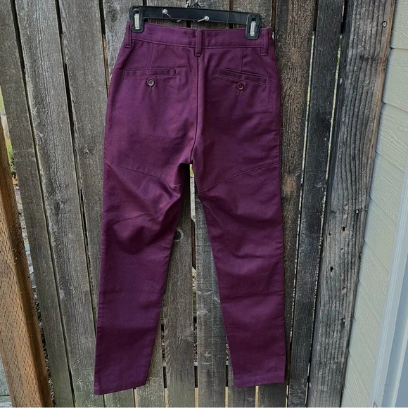 Askov Finlayson Men’s The Explorer Japanese Cotton Canvas Pant In Maroon Sz 28